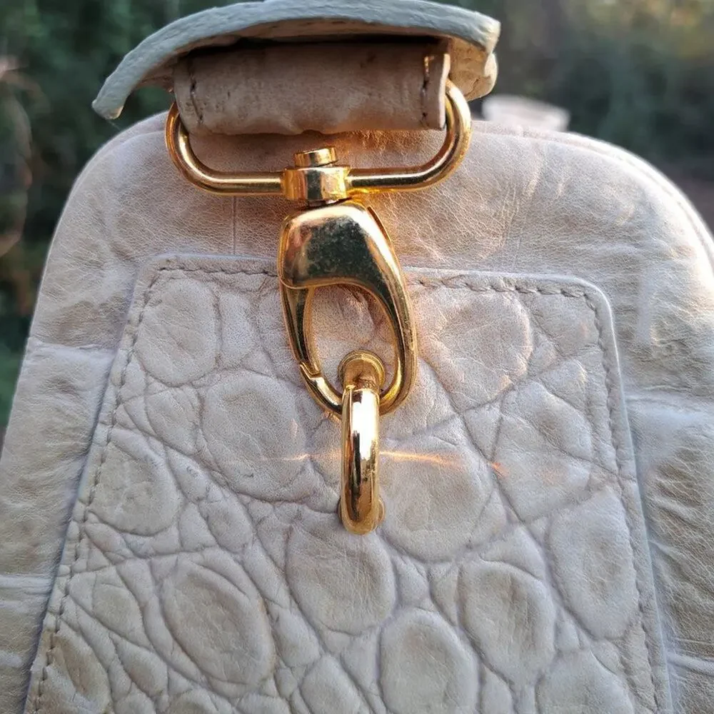 Tangaroa Venezia VINTAGE Italian Leather Crocodile Duffel Travel Bag